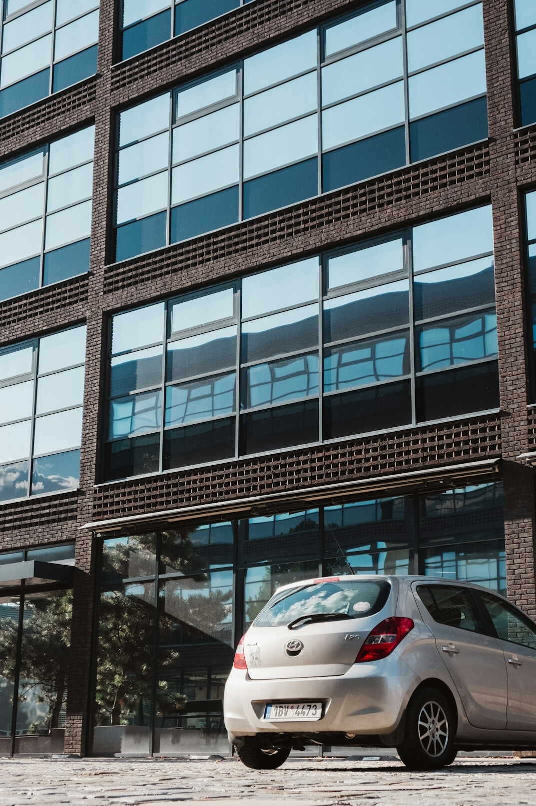 modern car rental office